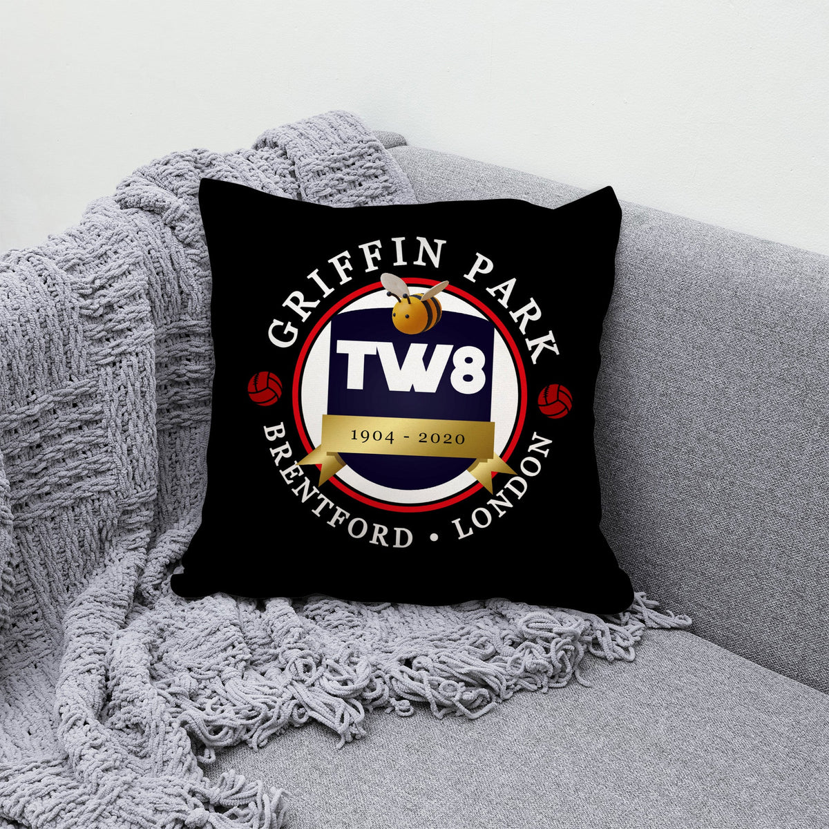 Brentford  Griffin Park - Football Legends - Cushion 10"