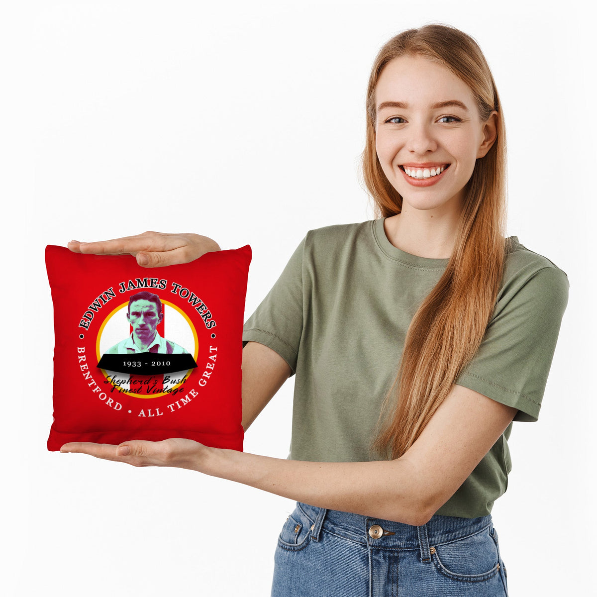 Brentford  Jim Towers - Football Legends - Cushion 10"
