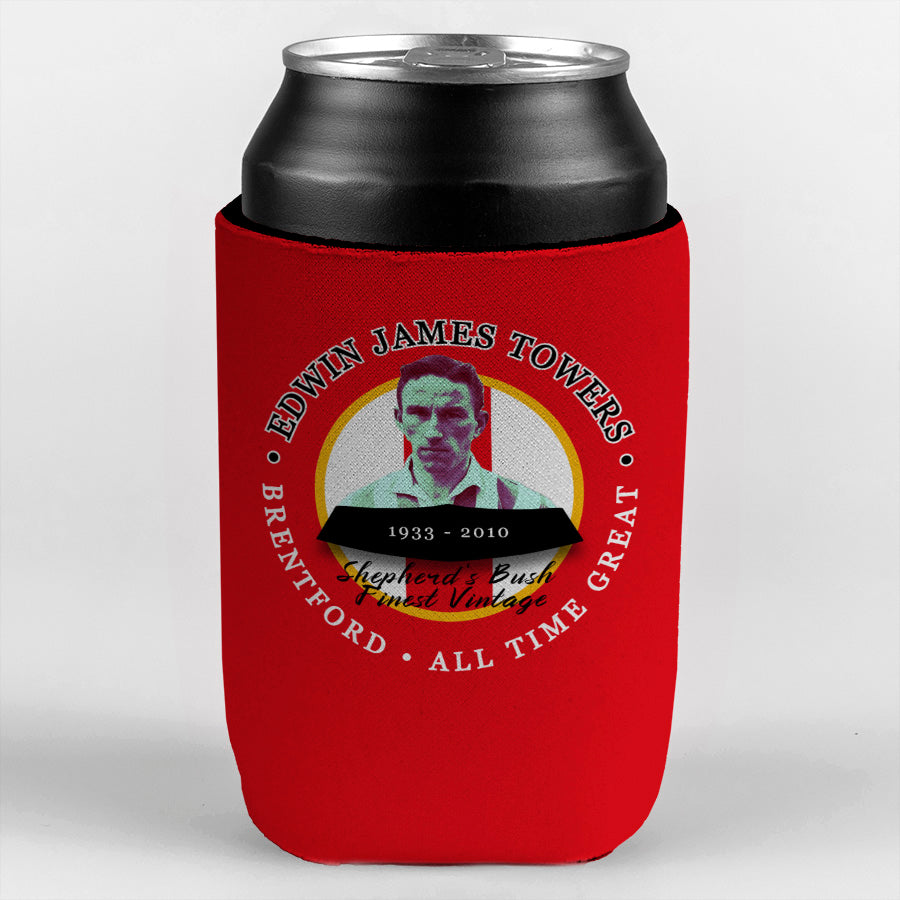 Brentford  Jim Towers - Football Legends - Can Cooler