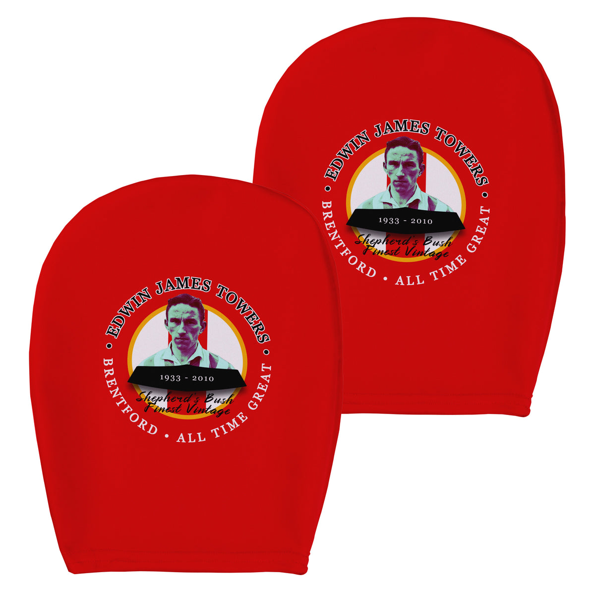 Brentford  Jim Towers - Football Legends - Headrest Cover