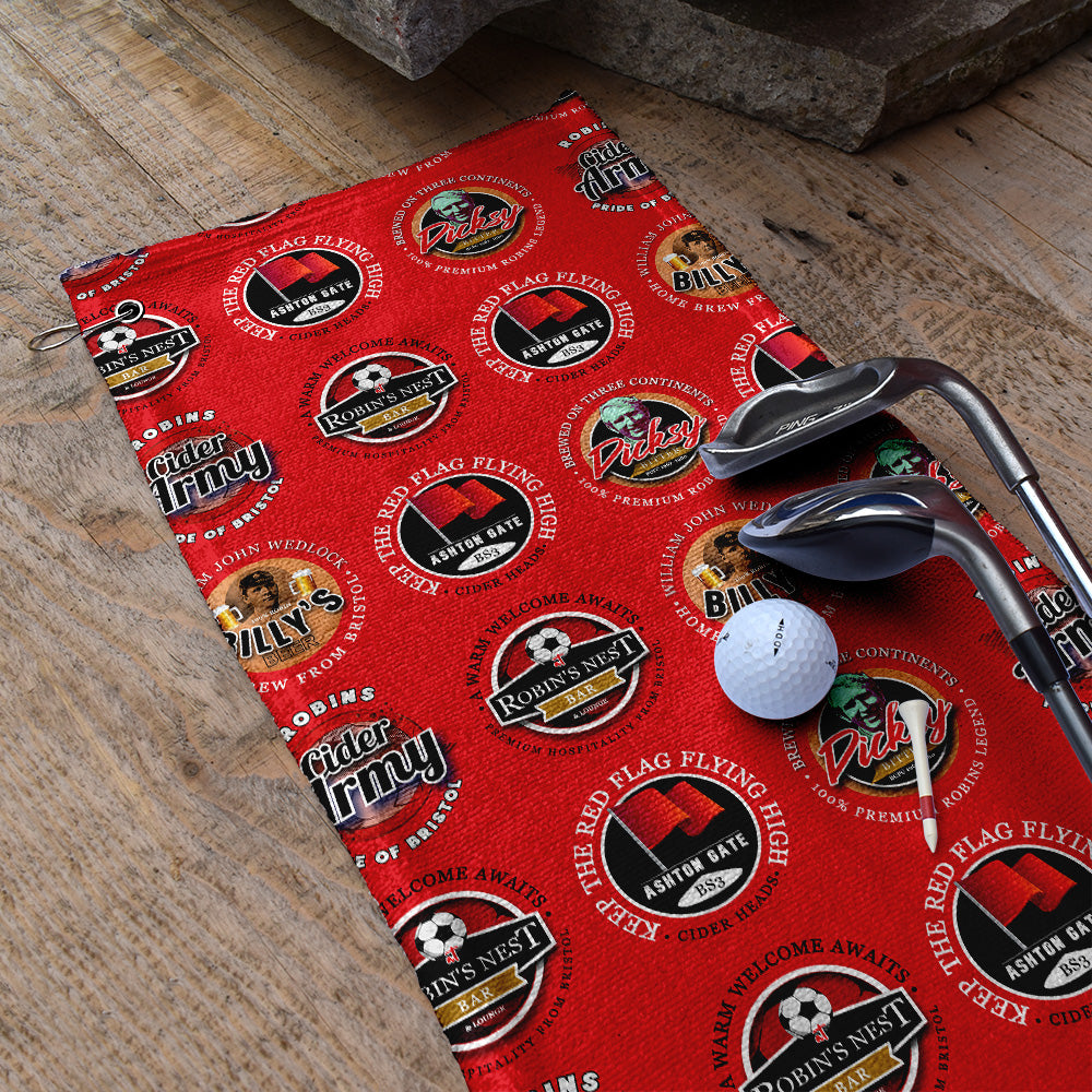 Bristol - Football Legends - Retro Lightweight, Microfibre Golf Towel