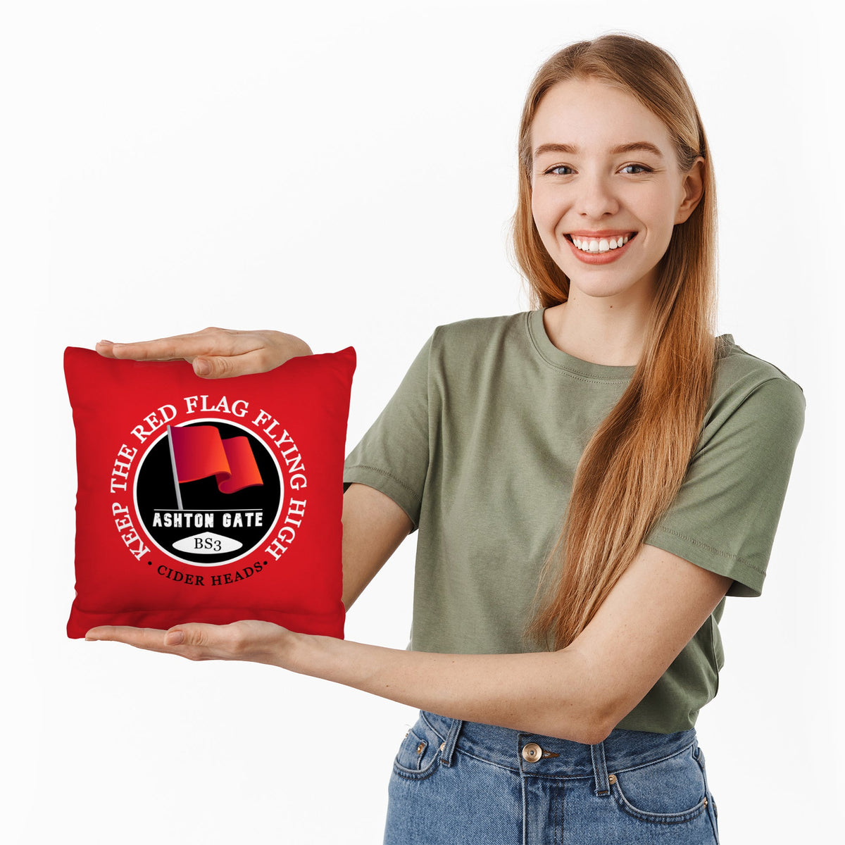 Bristol Red Flag - Football Legends - Cushion 10"