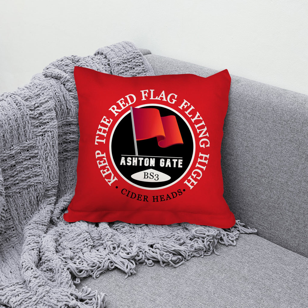 Bristol Red Flag - Football Legends - Cushion 10"