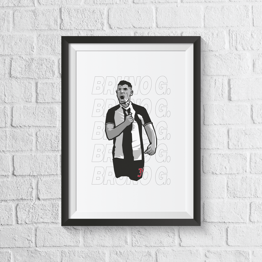 Bruno Guimaraes Newcastle Print