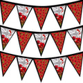 Remembrance Day - Grey Poppy Flag - 3m Fabric Bunting With 15 Individual Triangles