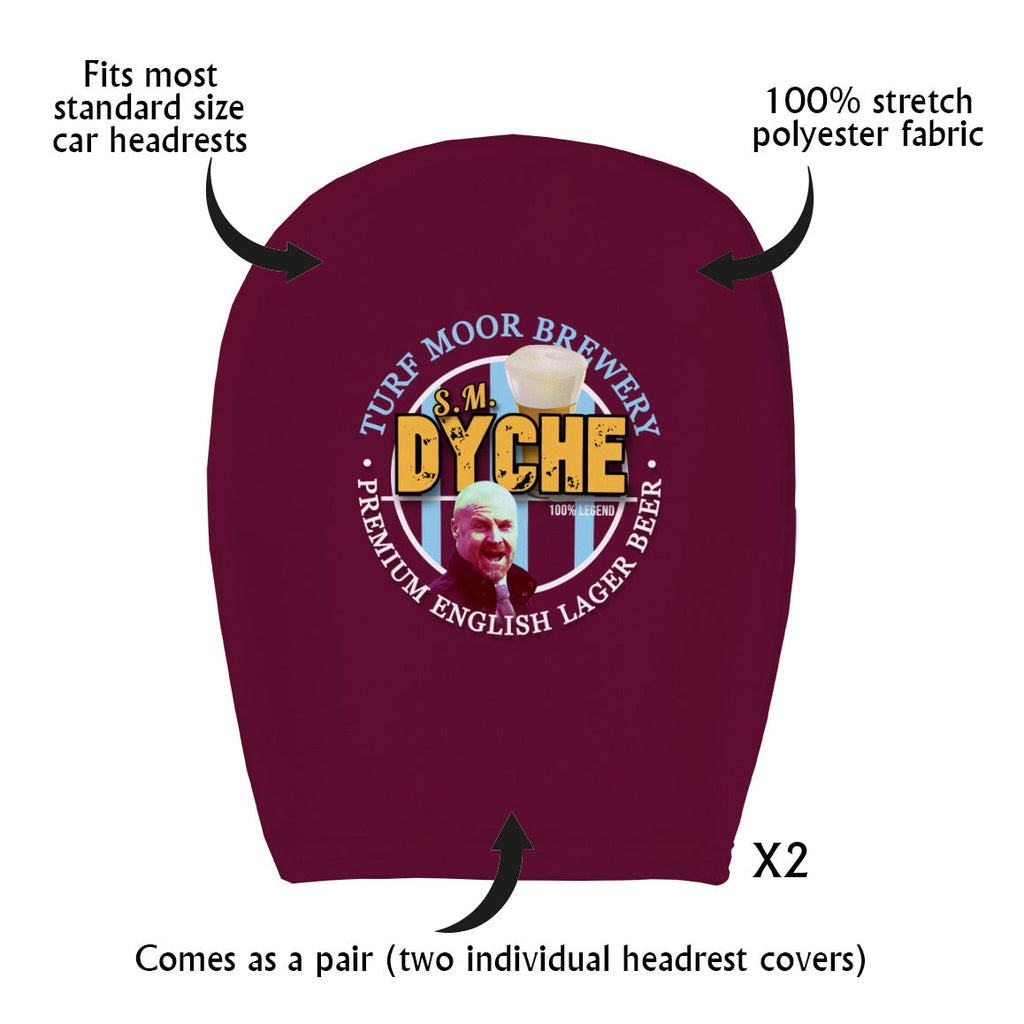 Burnley Sean Dyche - Football Legends - Headrest Cover