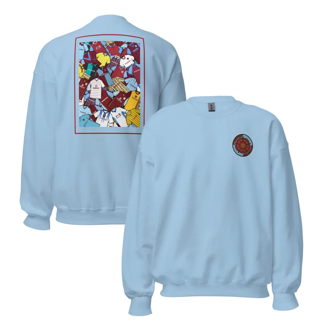 Burnley Classics & Embroidered Lancashire Rose Unisex Sweatshirt