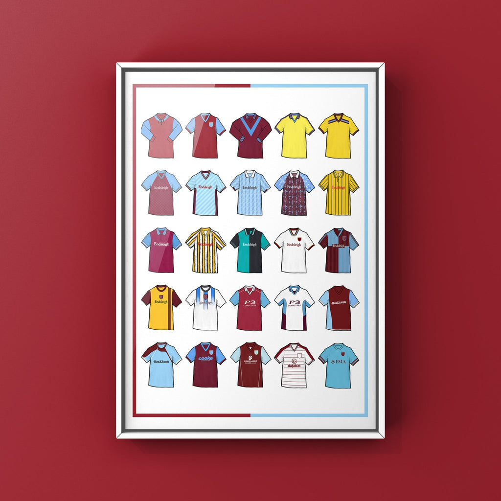 Burnley Retro Shirts Football Print