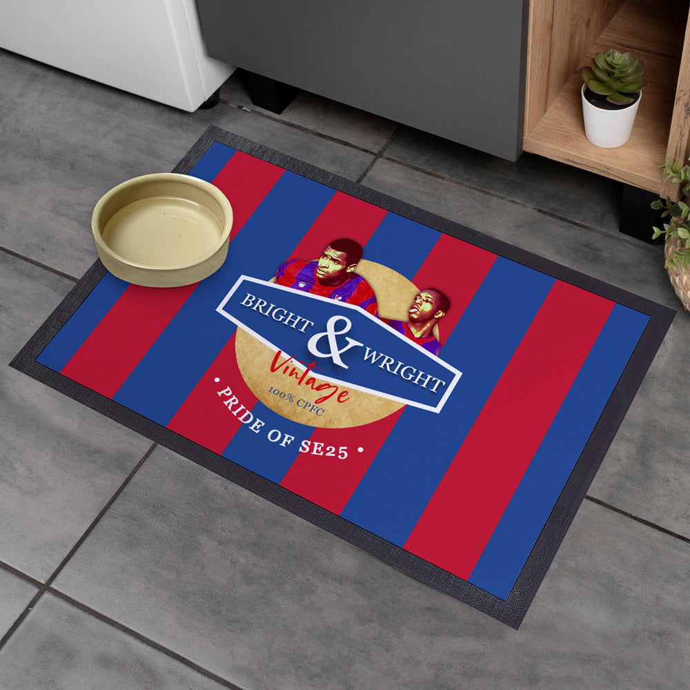 Crystal-Palace Bright Wright   - Football Legends - Door Mat -60cm X 40cm