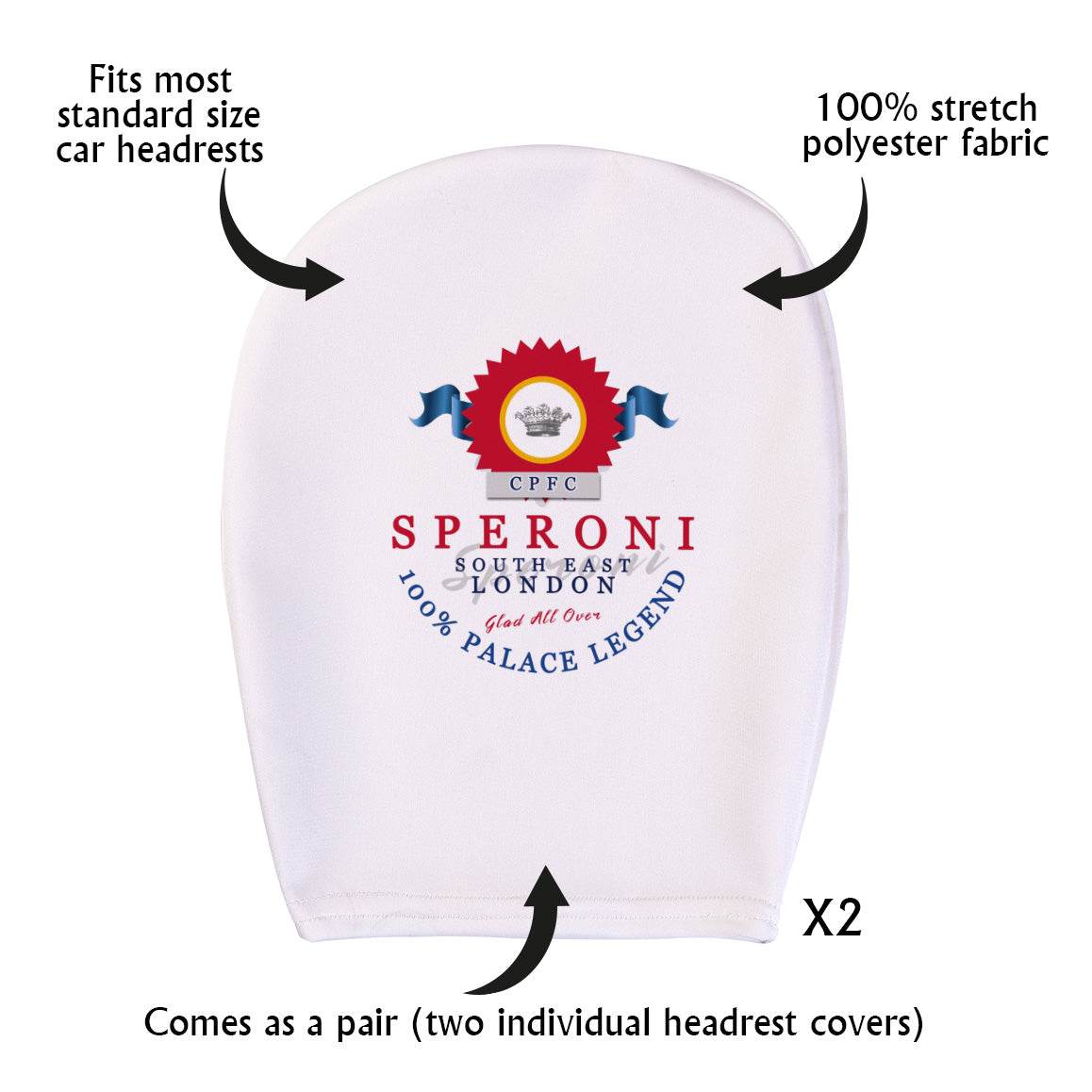 The Eagles Speroni - Football Legends - Headrest Cover