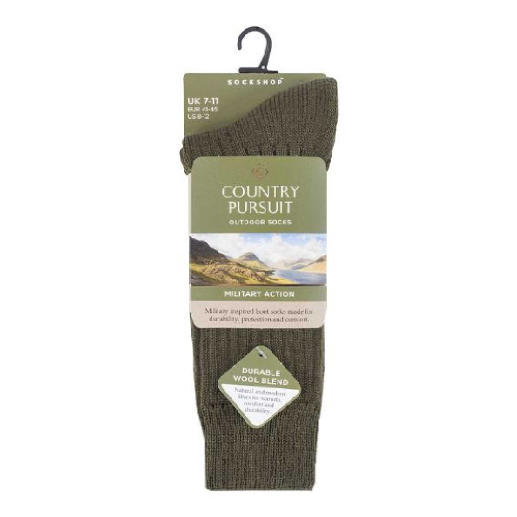 1 Pack Mens Wool Military Action Army Style Walking Socks