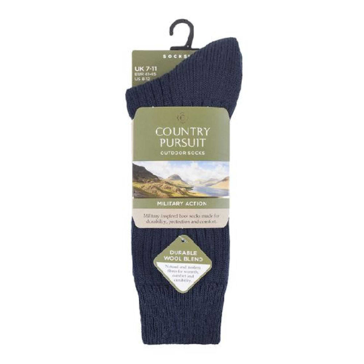 1 Pack Mens Wool Military Action Army Style Walking Socks