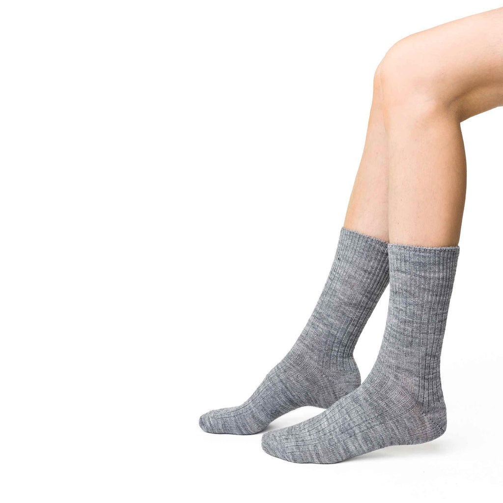 3 Pairs Ladies Alpaca Wool Winter Cushioned Thick Boot Socks