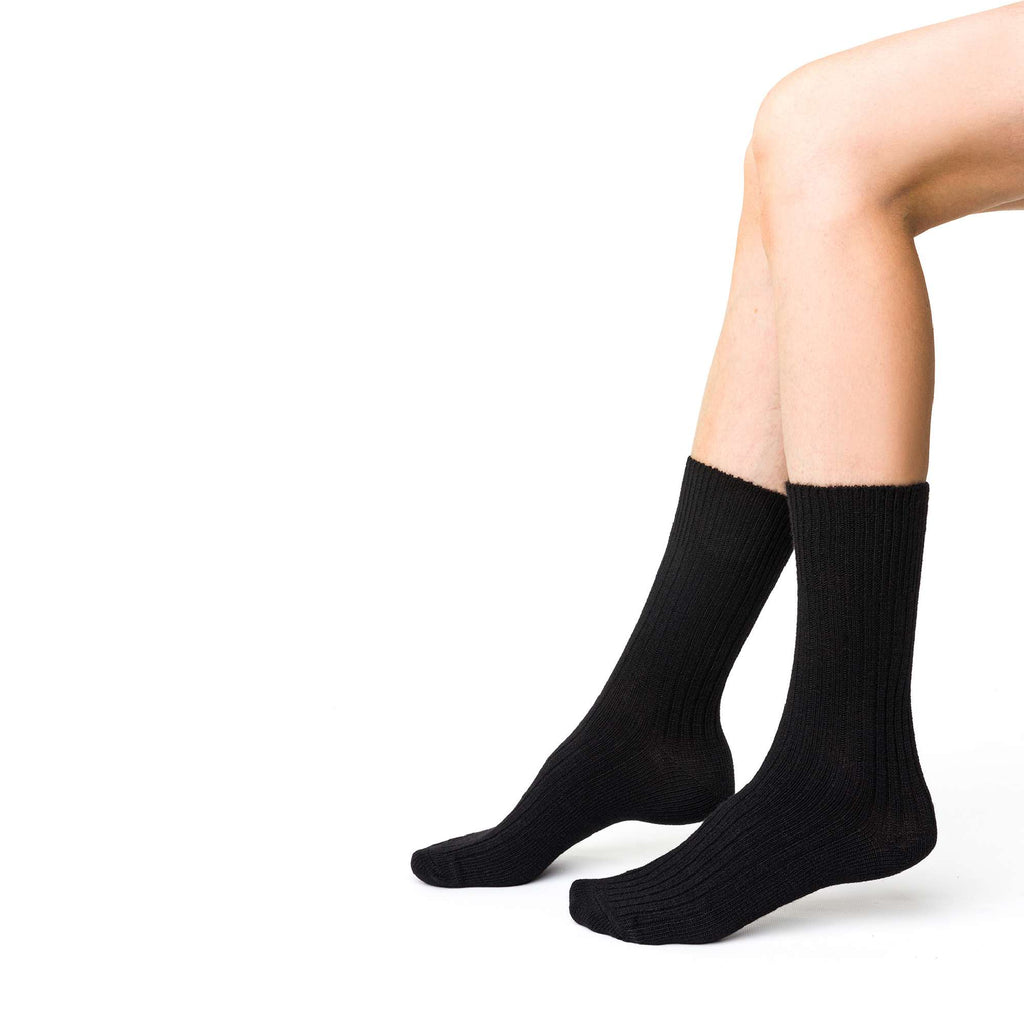 1 Pack Ladies Alpaca Wool Warm Boot Socks for Winter