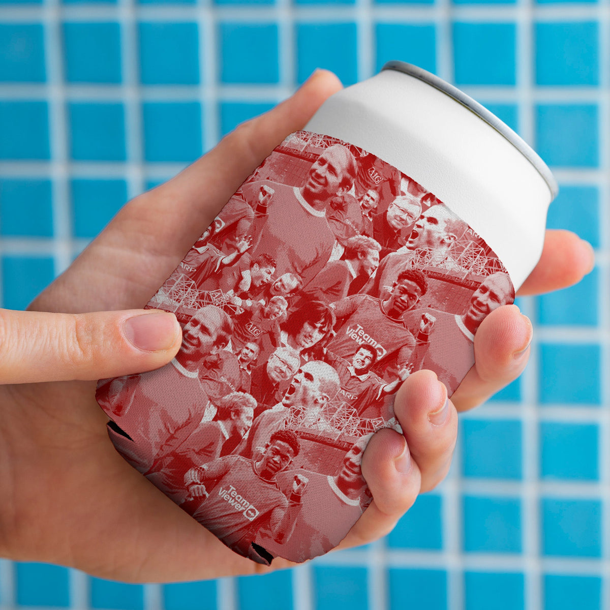 Manchester Red Montage - Drink Can Cooler
