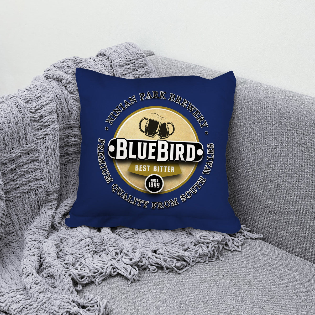 Cardiff Bluebird - Football Legends - Cushion 10"