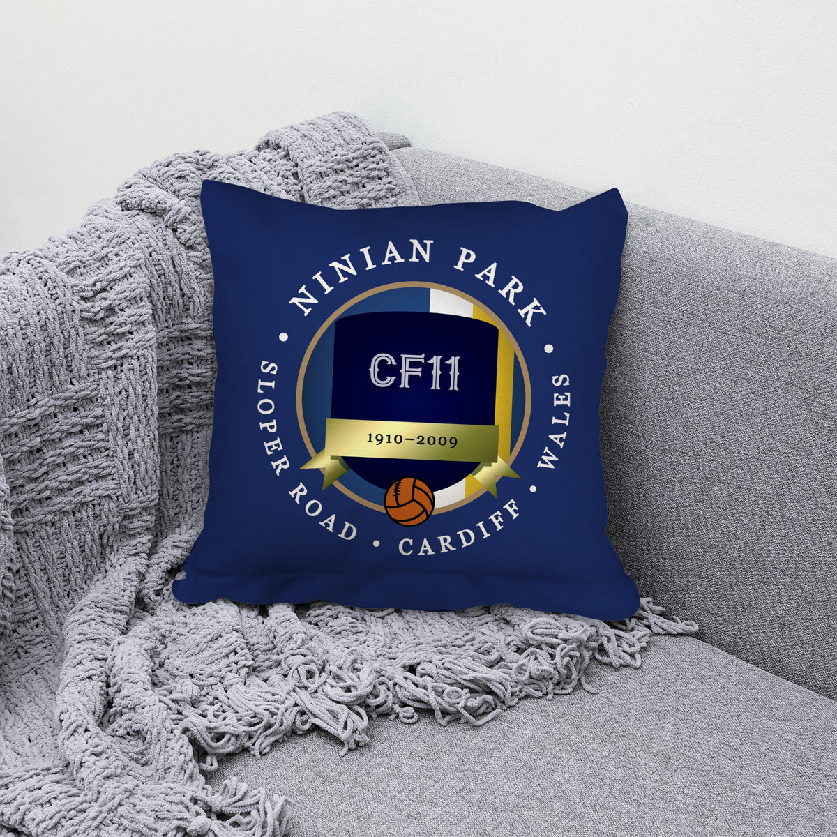Cardiff Ninian Park - Football Legends - Cushion 10"