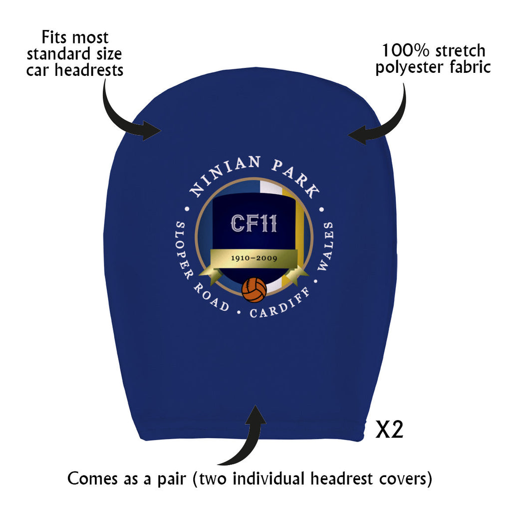Cardiff Ninian Park - Football Legends - Headrest Cover