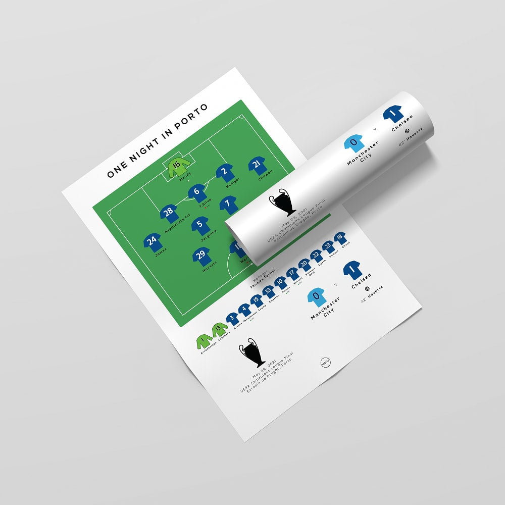 London Blues vs City 2021 European Cup Final Print