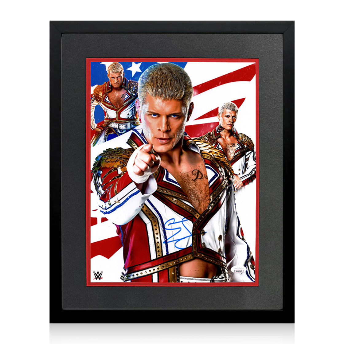 Cody Rhodes Signed Image Deluxe Mount Frame (JSA)