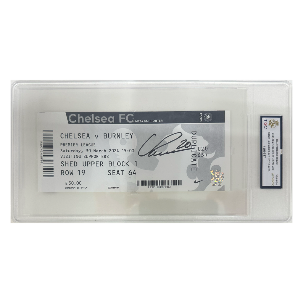 Cole Palmer Signed Chelsea v Manchester United Ticket
