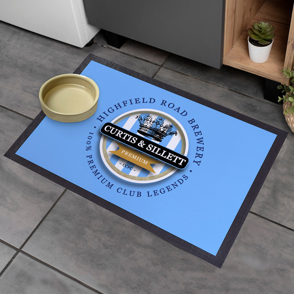 Coventry Curtis Sillett  - Football Legends - Door Mat -60cm X 40cm