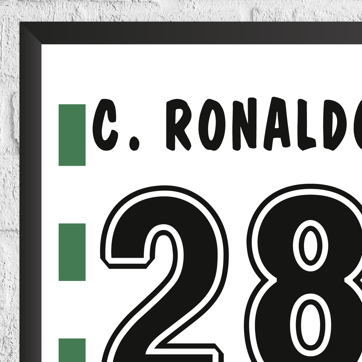 Cristiano Ronaldo Legend Stats Print