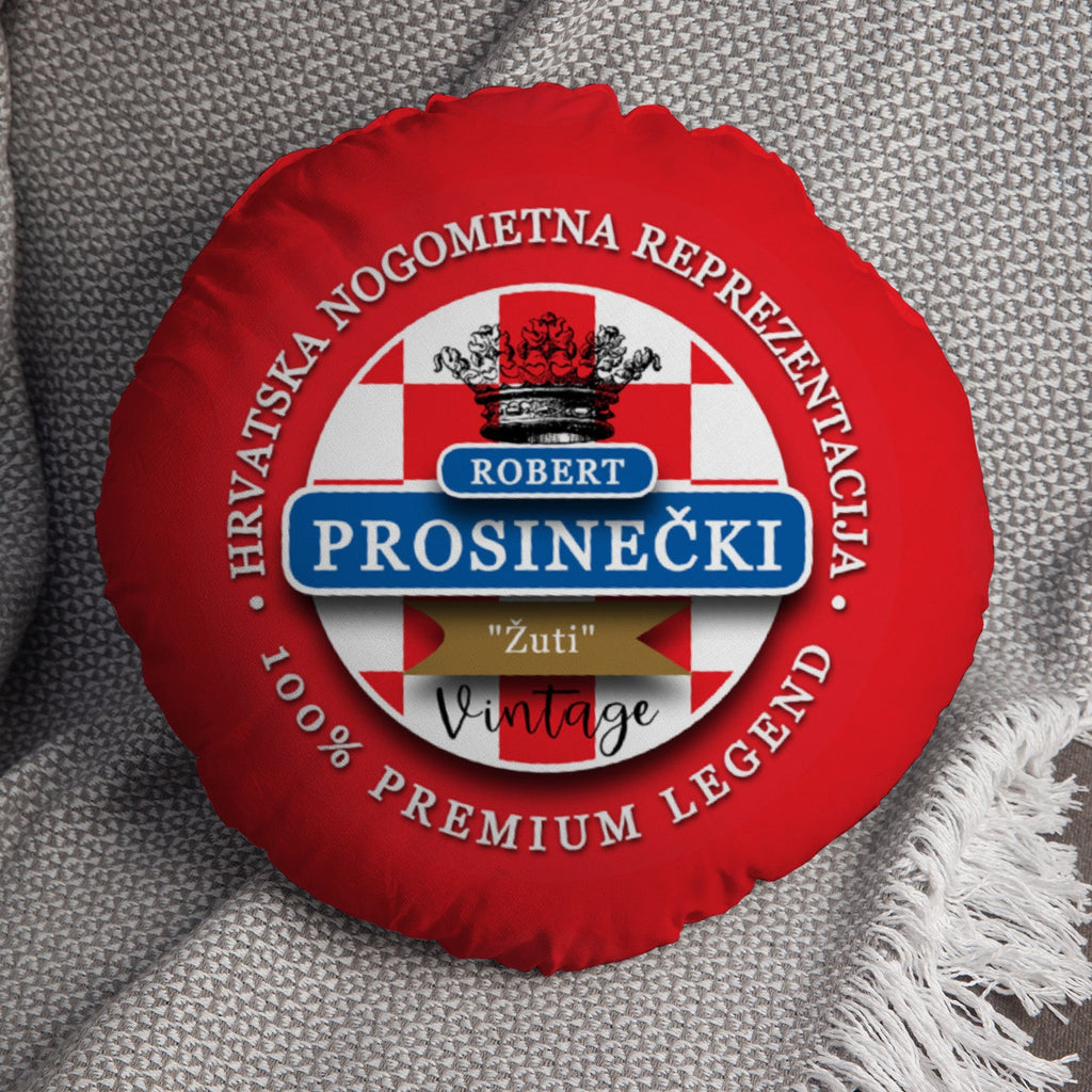 Croatia Prosinecki  - Legend Collection - Circle Cushion 14"