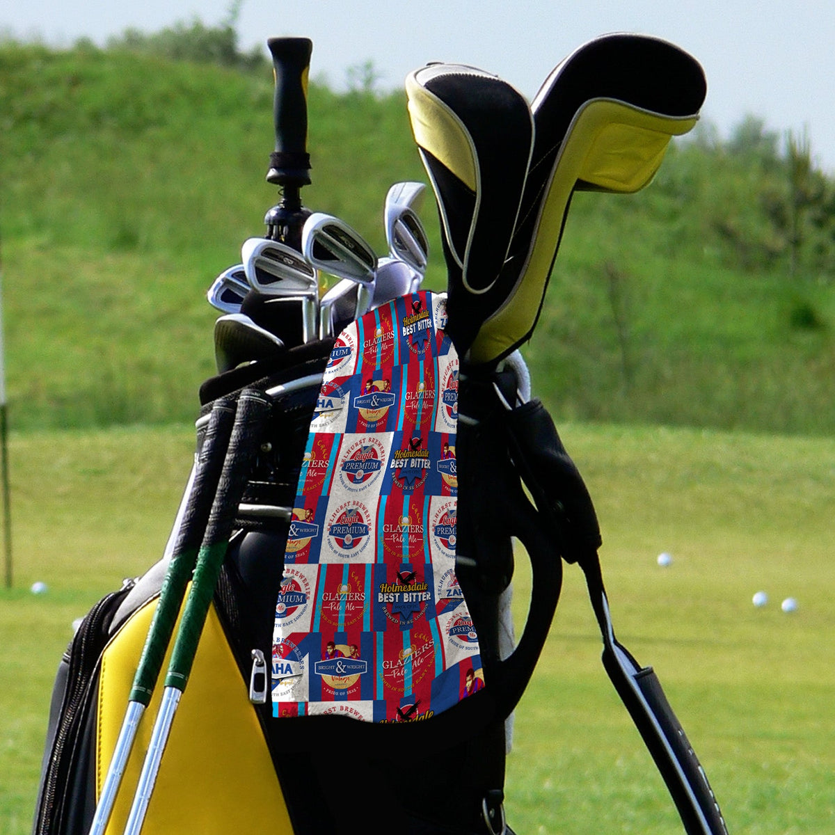 Crystal-Palace - Football Legends - Retro Lightweight, Microfibre Golf Towel