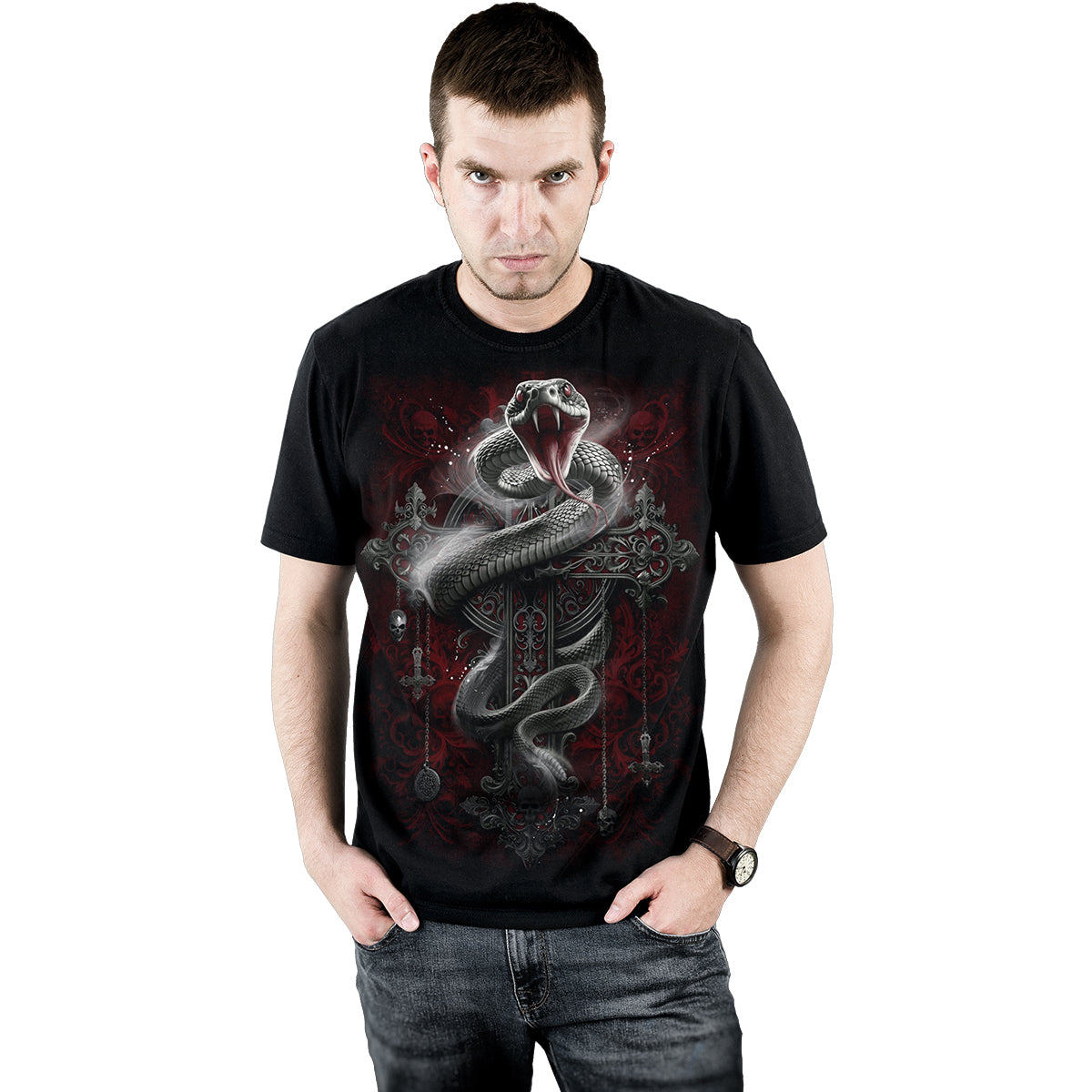 GOTHIC SERPENT - T-Shirt Black