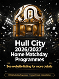 Hull City 2026/2027 Official Home Matchday Programmes