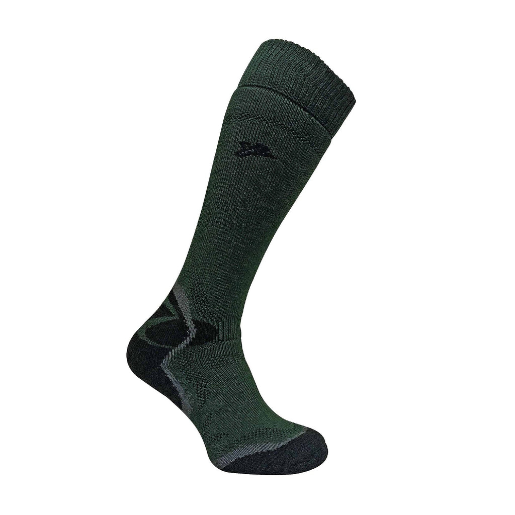 1 Pack Mens Merino Wool Long Knee High Green Socks