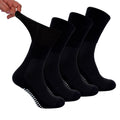 4 Pack Bamboo Diabetic Socks With Grips for Men and Women