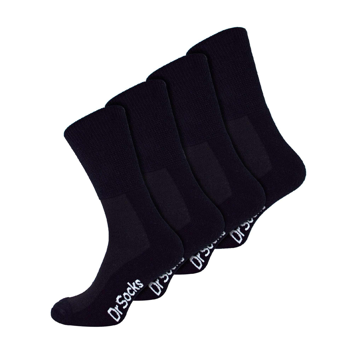 4 Pack Extra Wide Non Elastic Bamboo Diabetic Socks