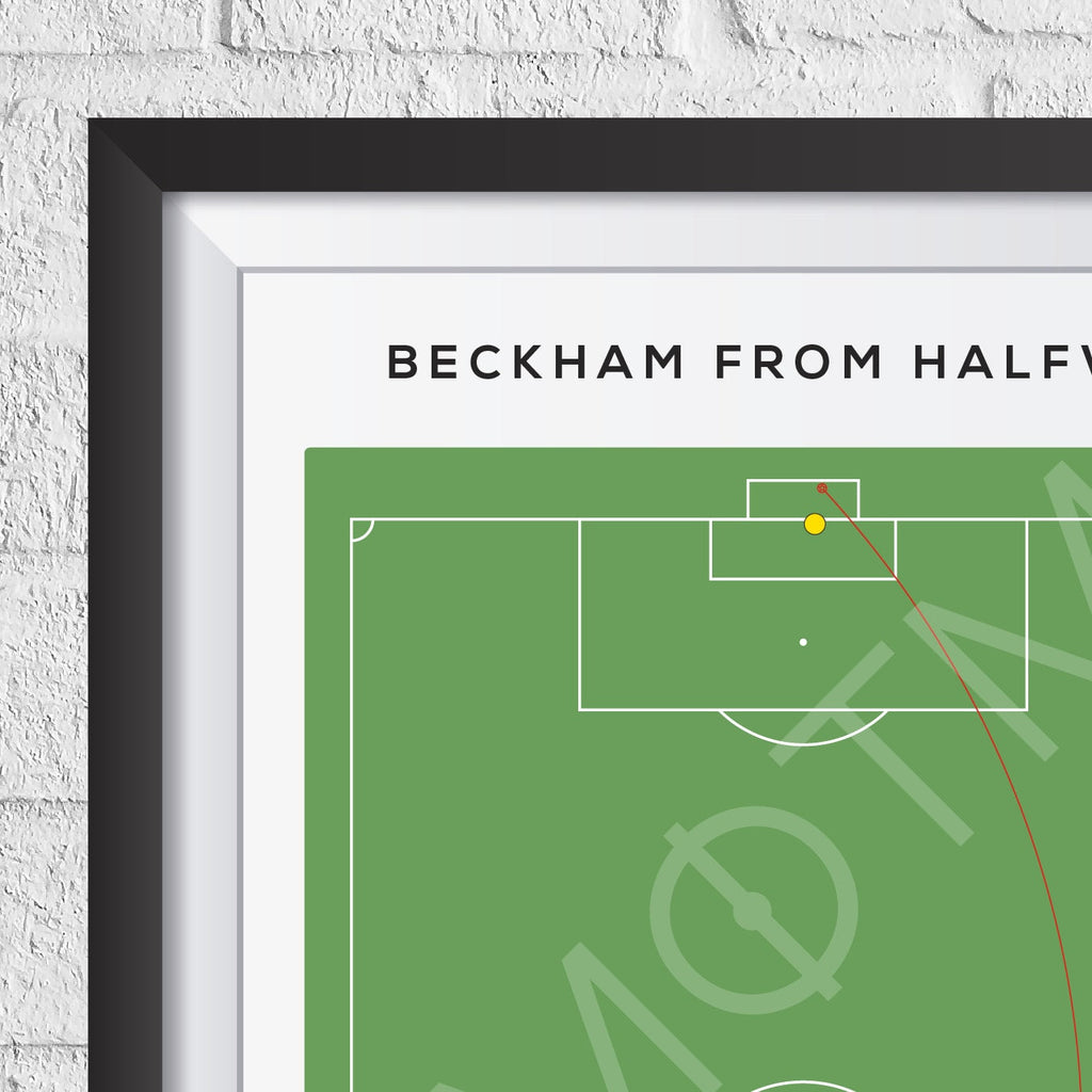 David Beckham Halfway Goal Print