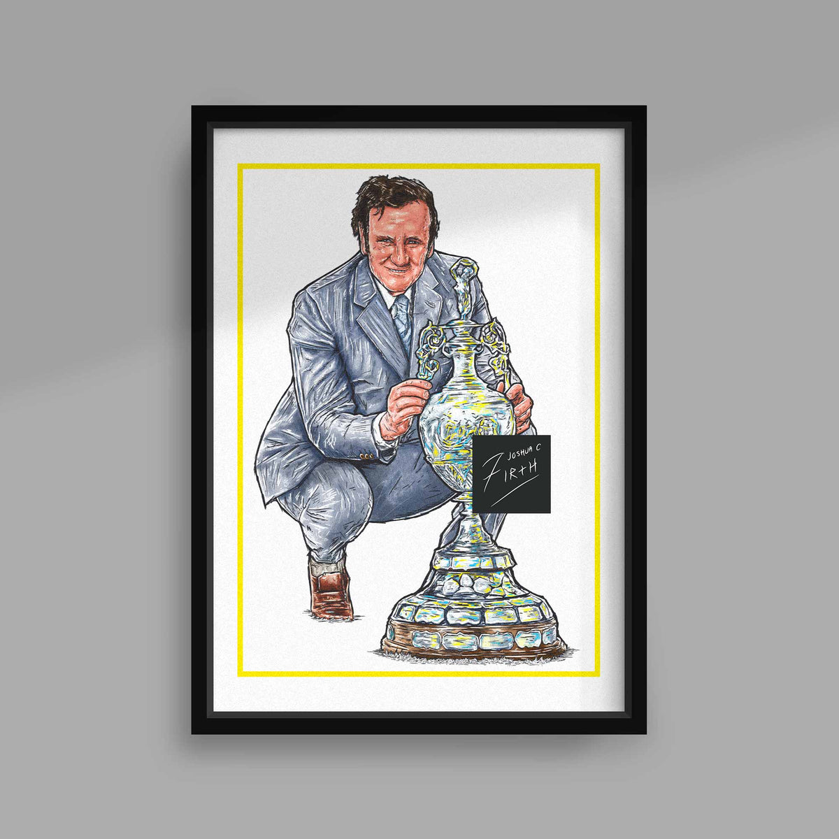 Don Revie Leeds Champions of England Football Print