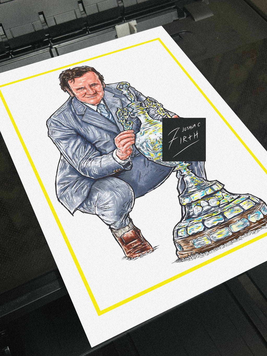 Don Revie Leeds Champions of England Football Print