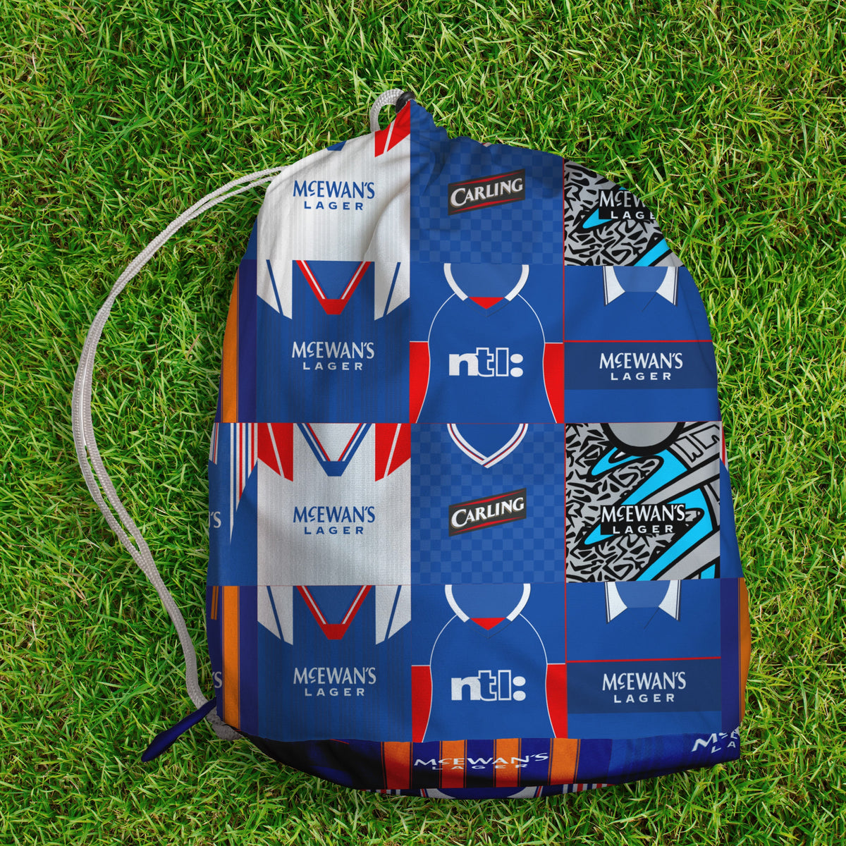 Rangers Kit Montage - Drawstring Duffle bag