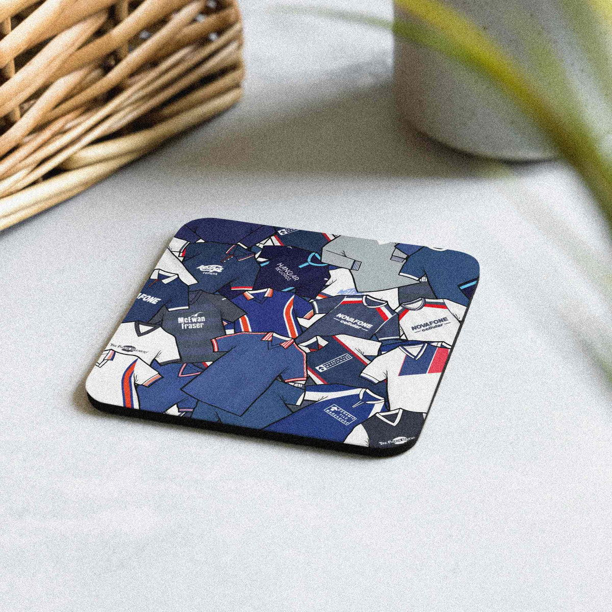 Dundee Collage Of Retro Shirts Football Coaster