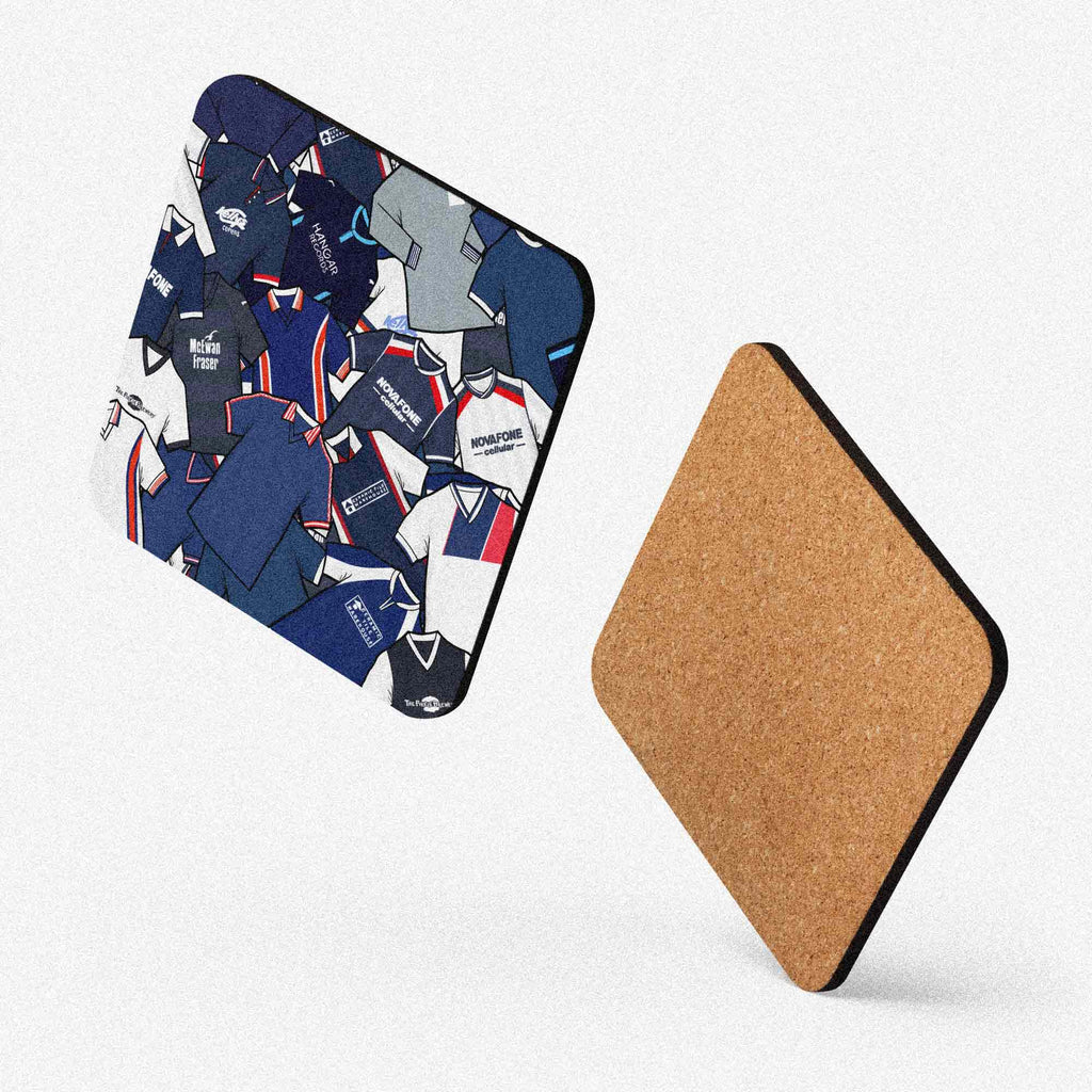 Dundee Collage Of Retro Shirts Football Coaster