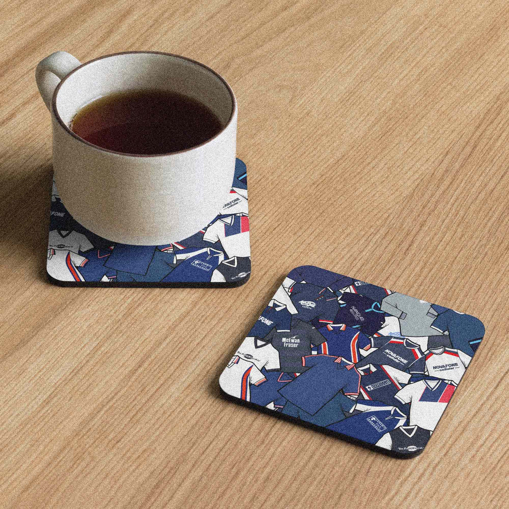Dundee Collage Of Retro Shirts Football Coaster