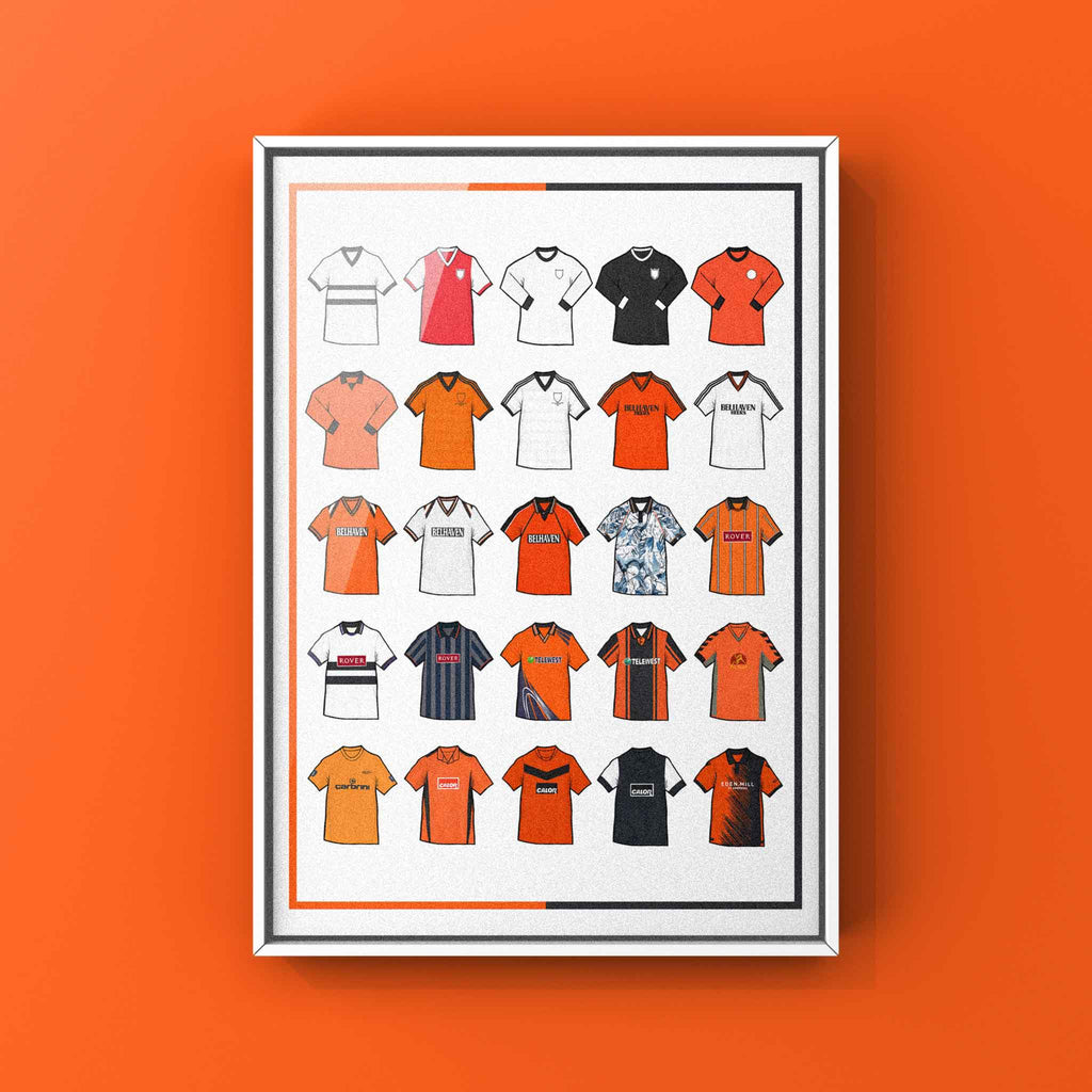 Dundee Utd Retro Shirts Football Print
