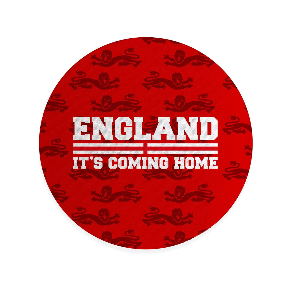England Red Lion Pattern - Drinks Coaster - Square Or Circle