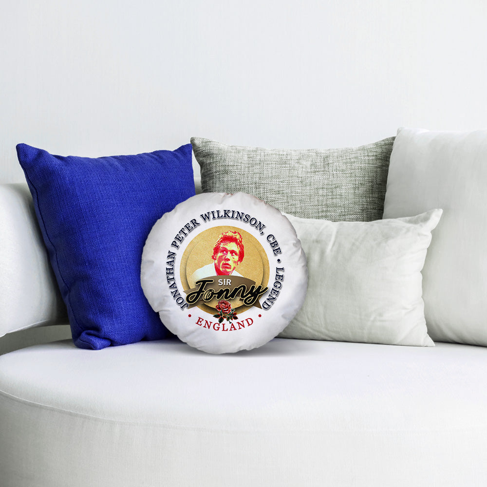 England Rugby Union Jonny  - Legend Collection - Circle Cushion 14"