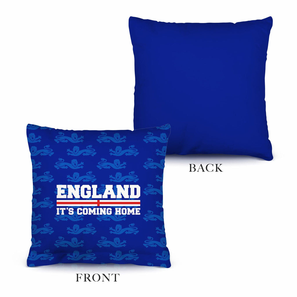 England - Blue Lion Pattern Cushion - Two Sizes