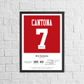 Eric Cantona Legend Stats Print