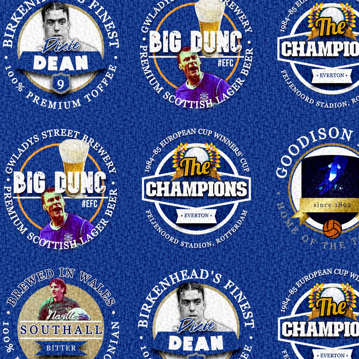 Everton - Football Legends - Microfibre Beach Towel - 150cm x 75cm