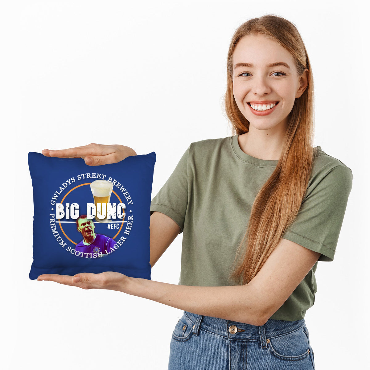 Merseyside Blues Duncan Ferguson - Football Legends - Cushion 10"