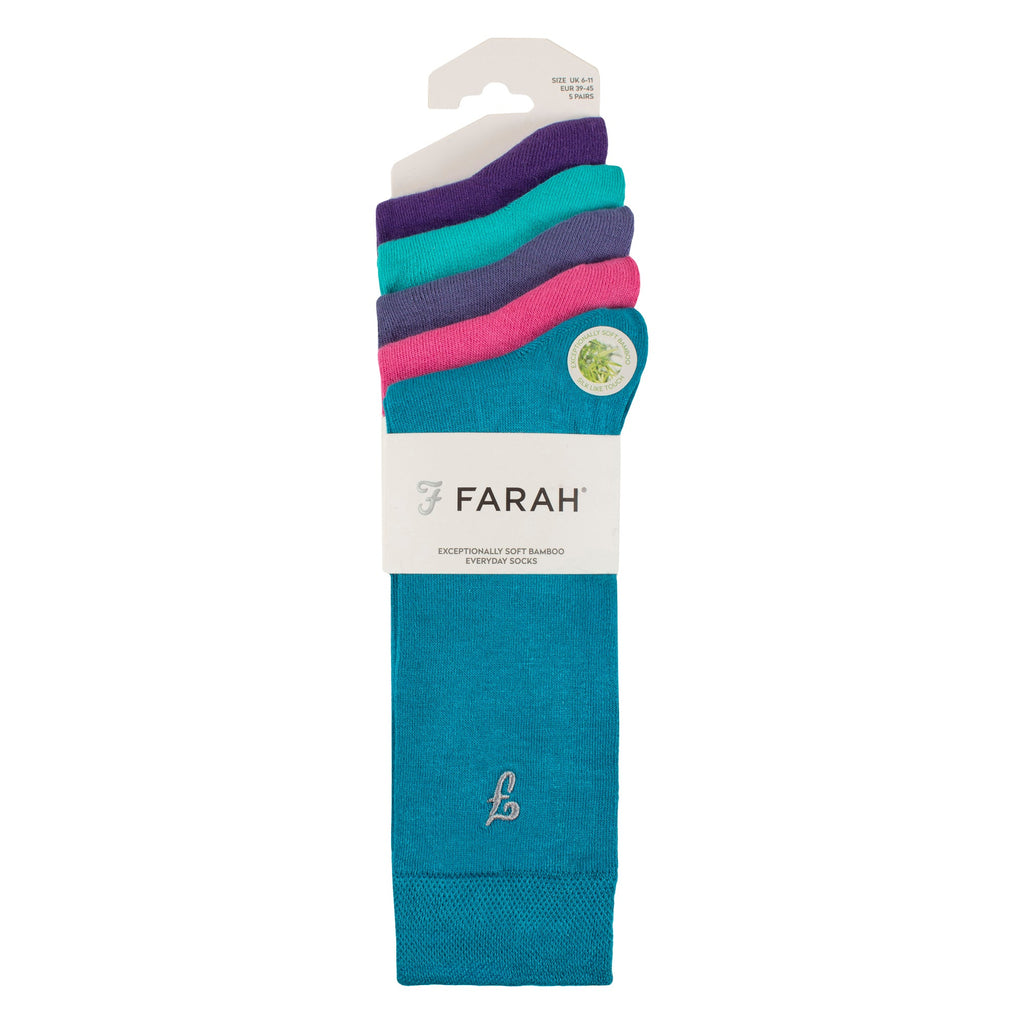 5 Pack Mens Bamboo Patterned Socks - Soft Breathable Stylish Everyday Comfort