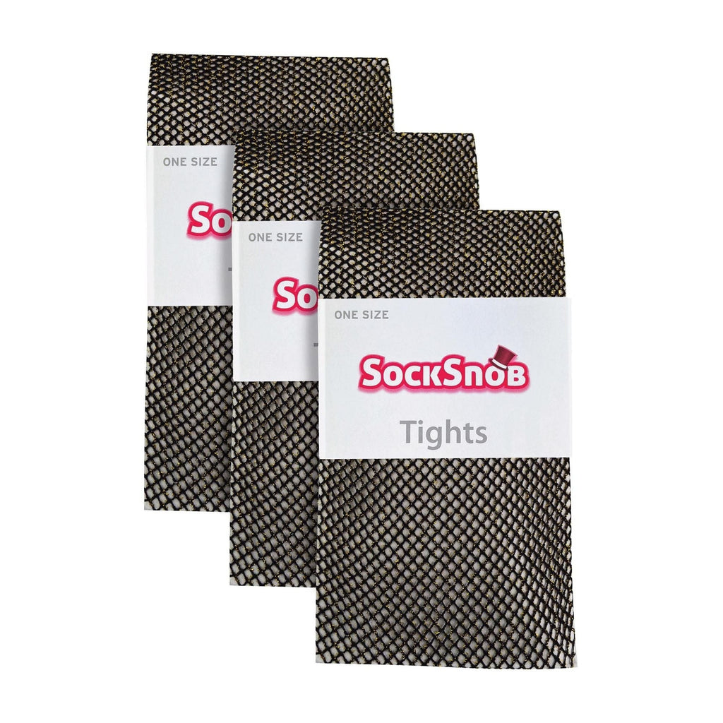 3 Pairs Fishnet Ladies Tights | Footed Pretty Stocking Ideal for Dance Party